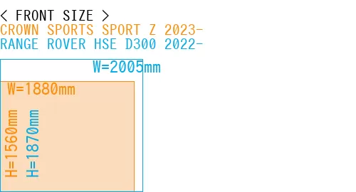#CROWN SPORTS SPORT Z 2023- + RANGE ROVER HSE D300 2022-